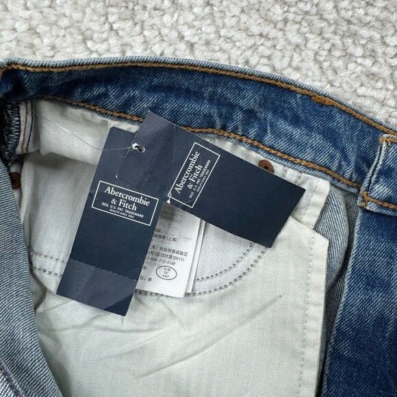 Abercrombie & Fitch Ultra High Rise Kick Flare Jean Distressed NEW - Picture 6 of 13